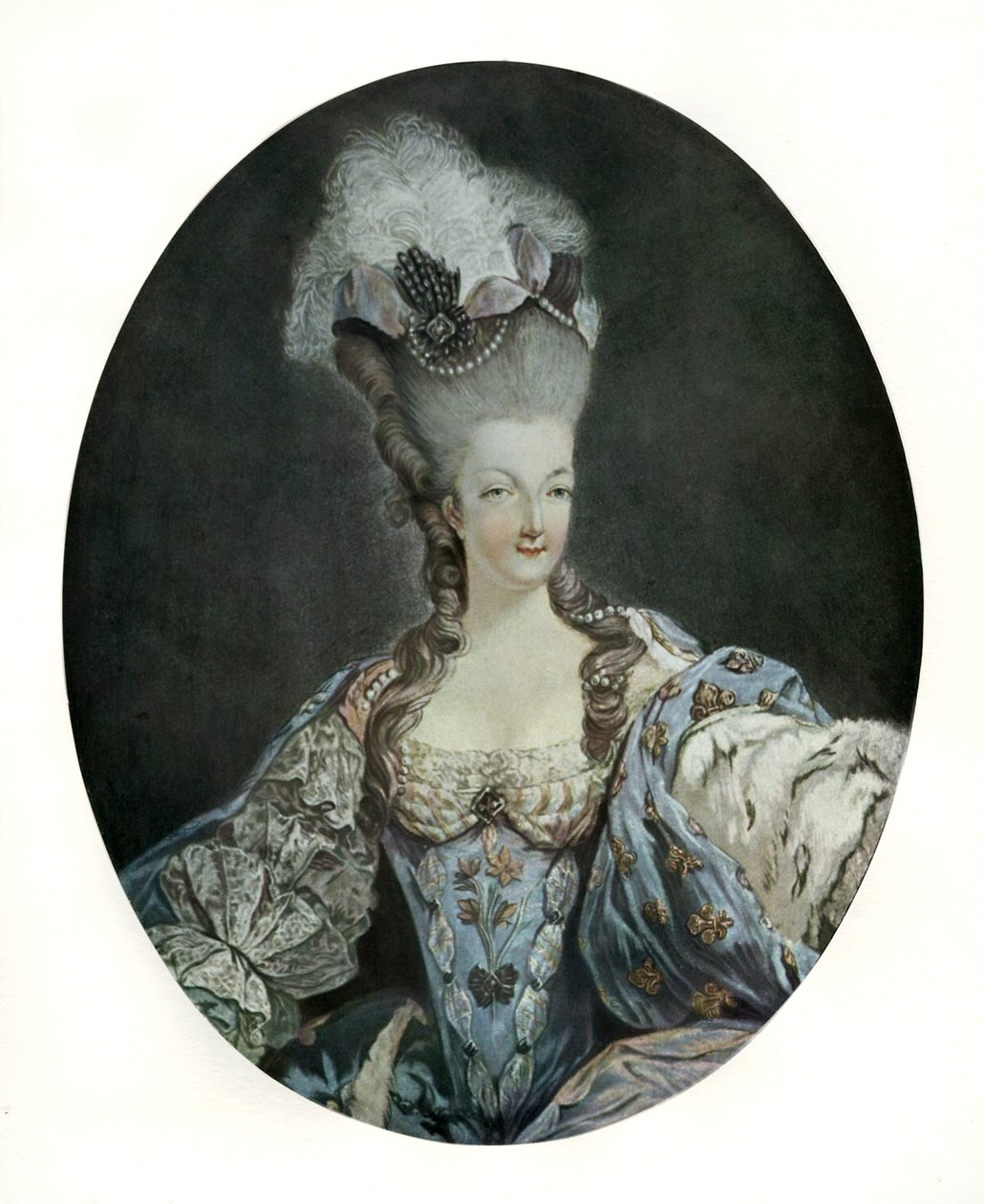 Marie Antoinette, dronning af Frankrig (print) af English School