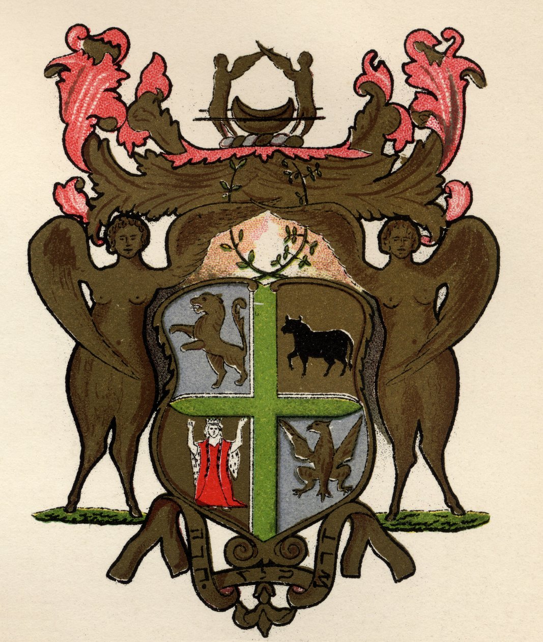 Frimurerbanner i besiddelse af Lodge of York, ca. 1776, fra The History of Freemasonry, bind II, udgivet af Thomas C. Jack, London, 1883 af English School