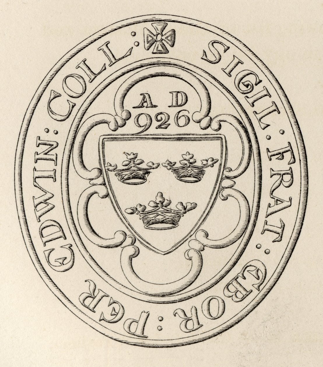 Frimurerisk segl af Grand Lodge of All England, York, ca. 1766, fra The History of Freemasonry, bind II, udgivet af Thomas C. Jack, London, 1883 af English School