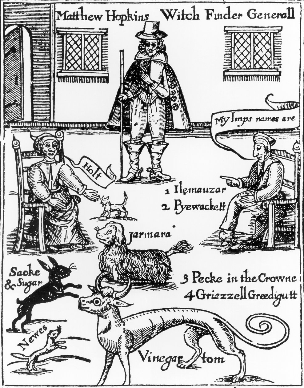 Matthew Hopkins, Witchfinder-generalen (d.1647) af English School