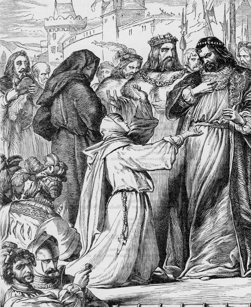 Measure for Measure - Illustration i "" Værker komplet af William Shakespeare"" 1866 - Illustrationerne og den generelle form for denne udgave er lånt fra Cassells illustrerede Shakespeare, udgivet i London af English School