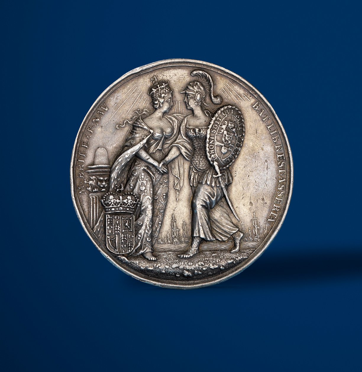 Medalje til minde om kroningen af William og Mary, 1689 (sølv) (bagsiden af 419670) af English School