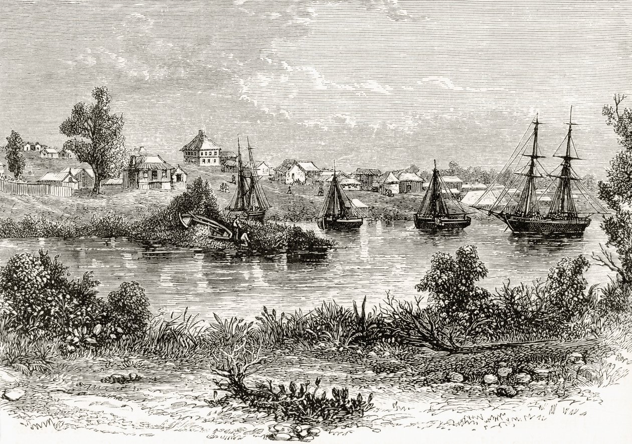Melbourne, 1840, fra 