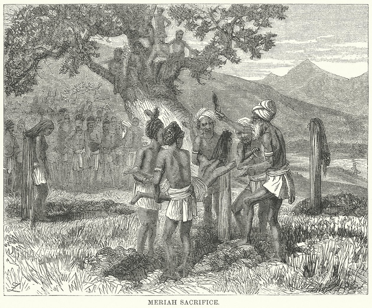 Meriah ofring (gravering) af English School