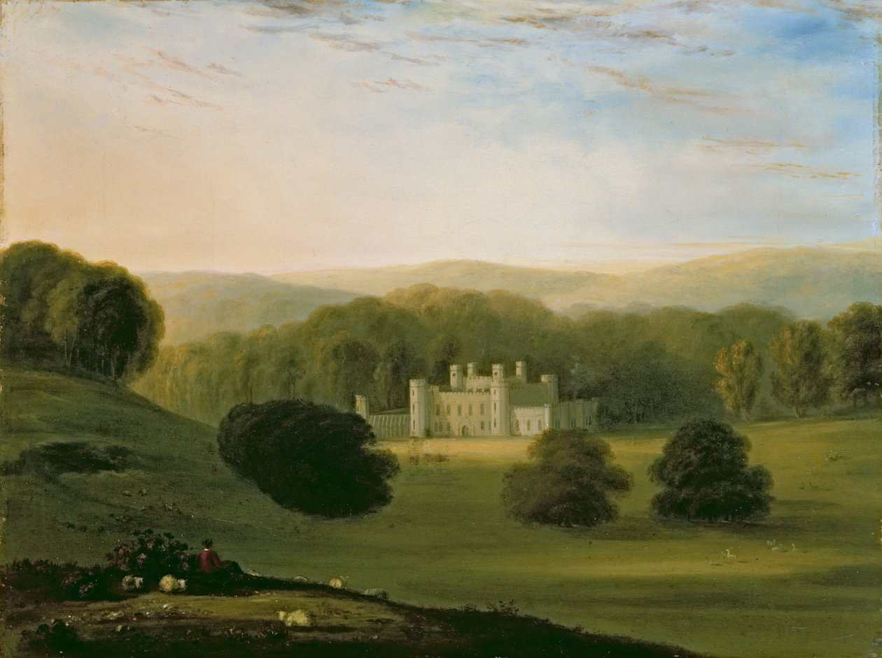 Michelgrove House, Clapham, nær Worthing, Sussex af English School