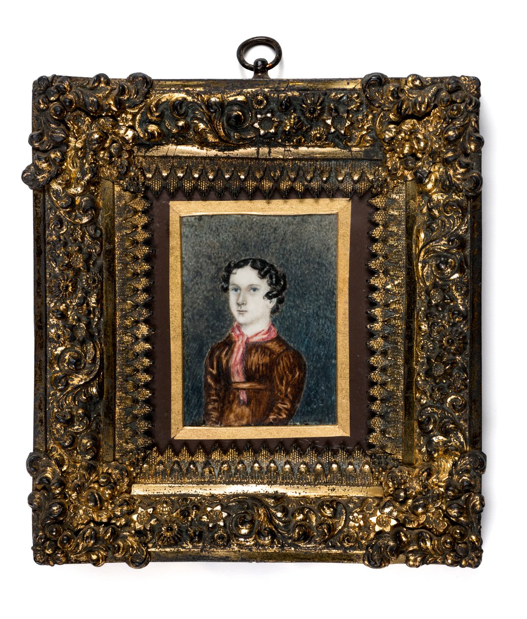 Miniature af Anne Lister fra Shibden Hall (akvarel på papir) af English School