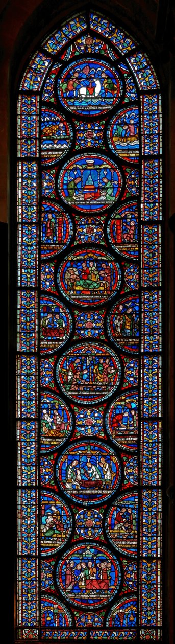 Miracle Window, der skildrer historierne om John Roxborough og Henry Beche af English School