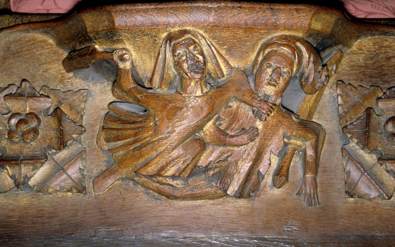 Misericord (træ) af English School
