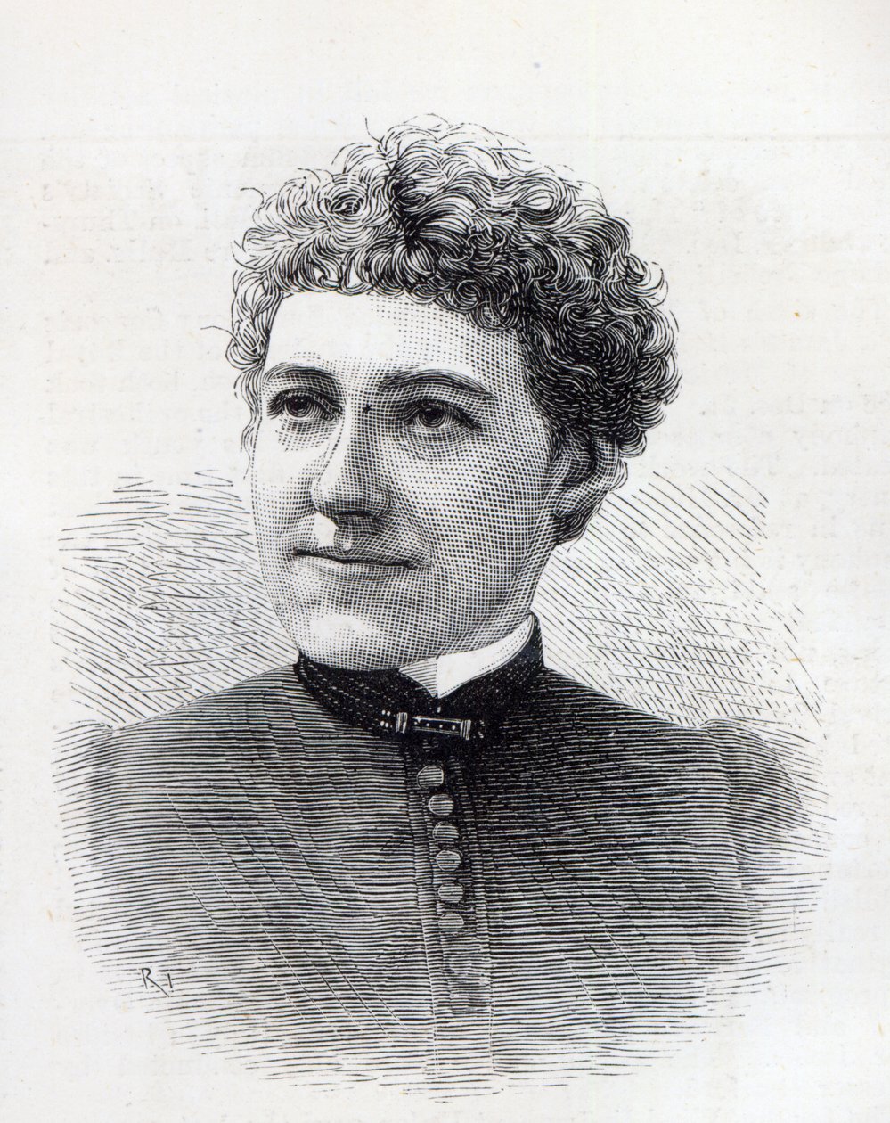 Frøken Charlotte Robinson, hjemmekunstdekoratør til Hendes Majestæt, 1887 af English School