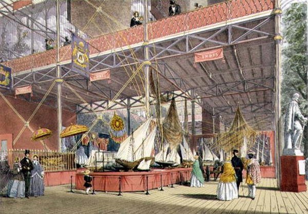 Modelbåde fra Indien-delen af den store udstilling i 1851, fra Dickinson