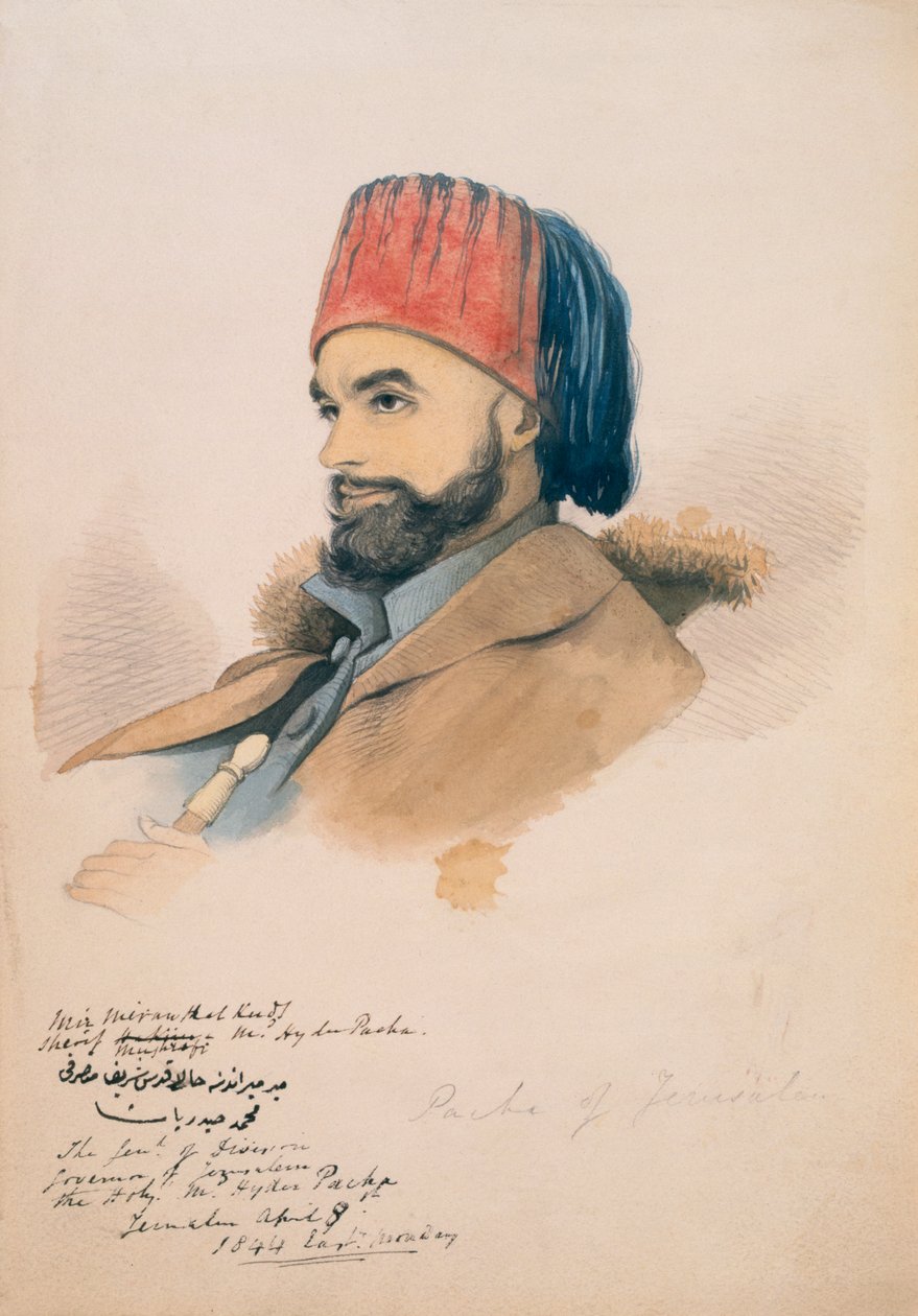 Mohammed Hayder, Pasha af Jerusalem, 1844 af English School