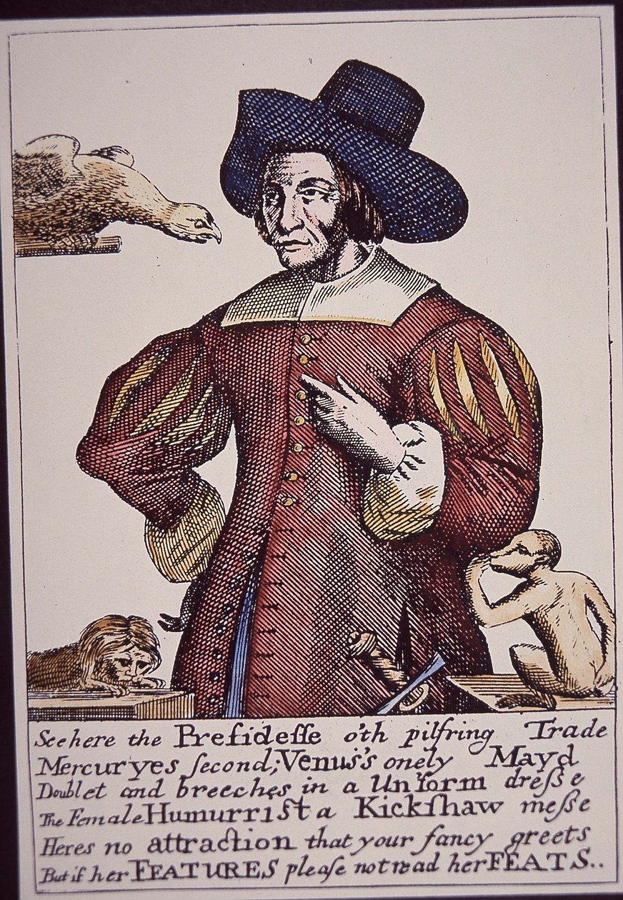 Moll Cutpuse (håndfarvet gravering) af English School