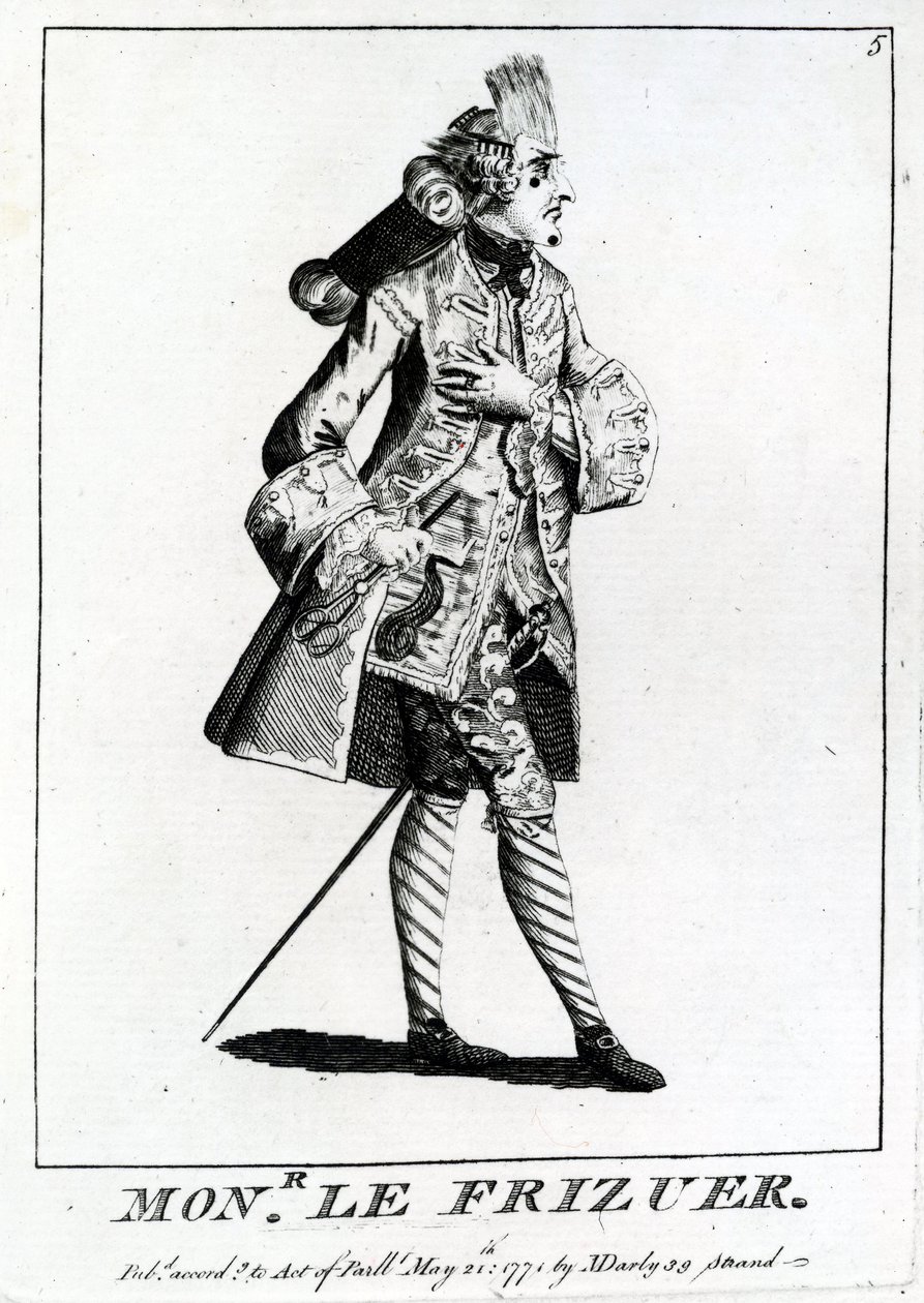 Mons. Frisøren, 1771 af English School