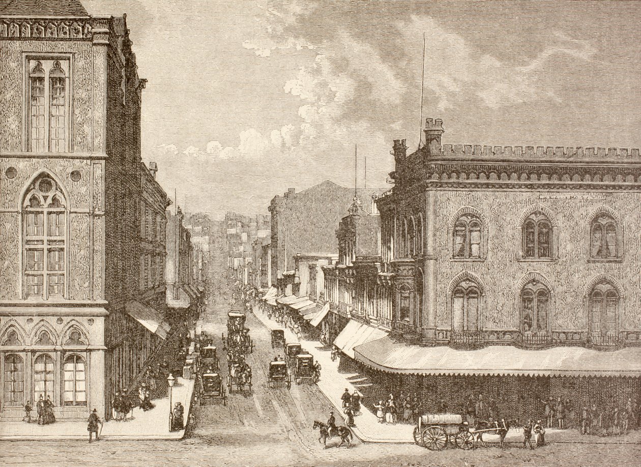 Montgomery Street, San Francisco i 1880