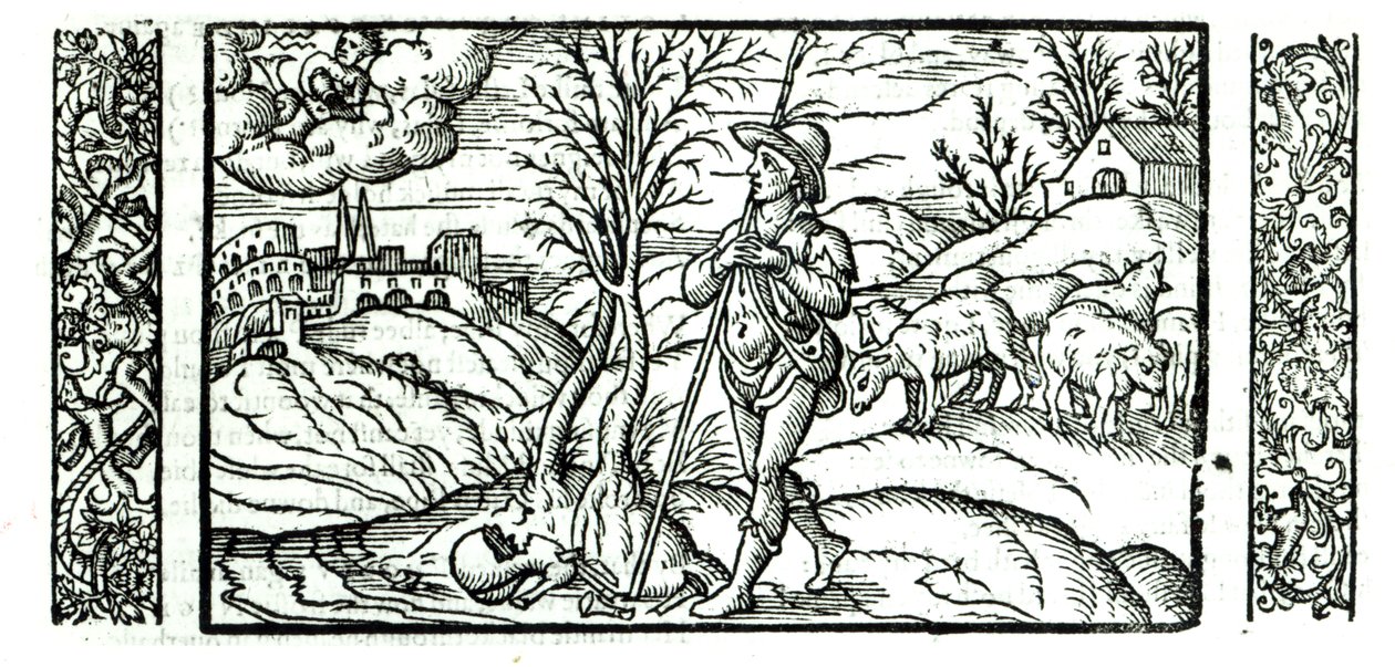Januar måned fra en hyrdekalender, 1579 af English School