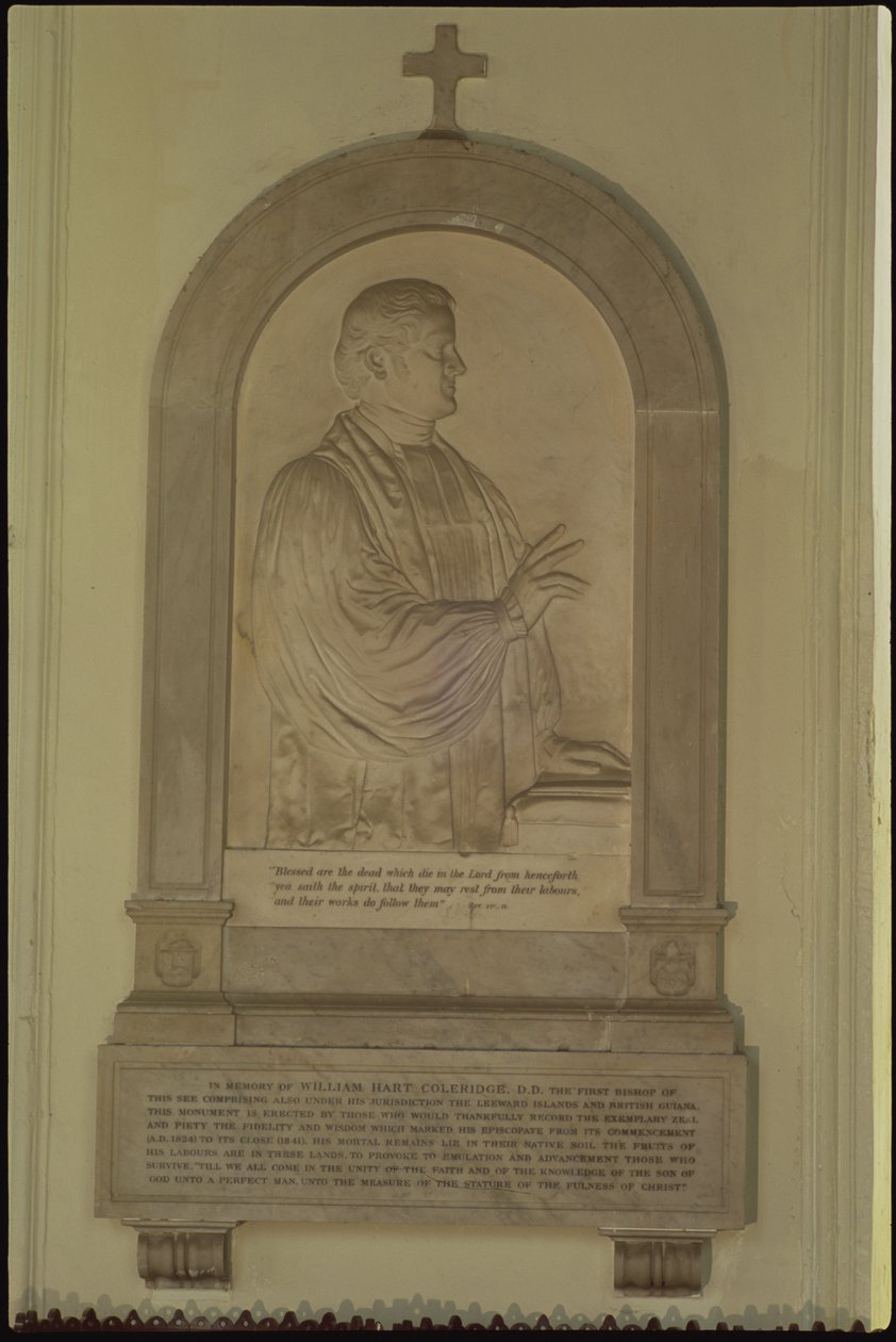 Monument til William Hart Coleridge af English School