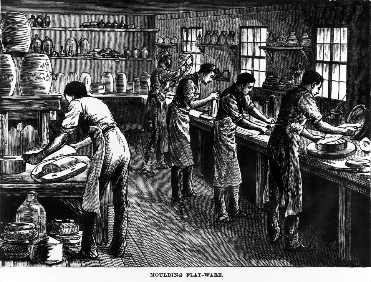 Støbt bestik, 1800-tallet af English School