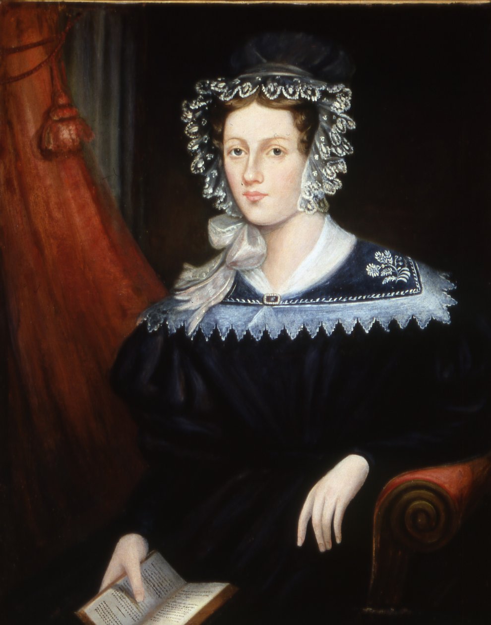 Mrs Ann Jane Carlisle, ca. 1828-32 (olie på lærred) af English School