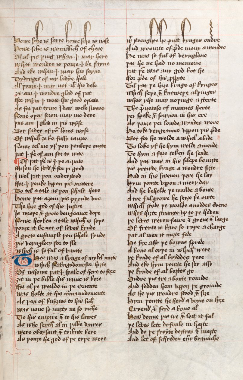 Ms326 f25r, Confessio Amantis af John Gower (pen og blæk på vellum) af English School