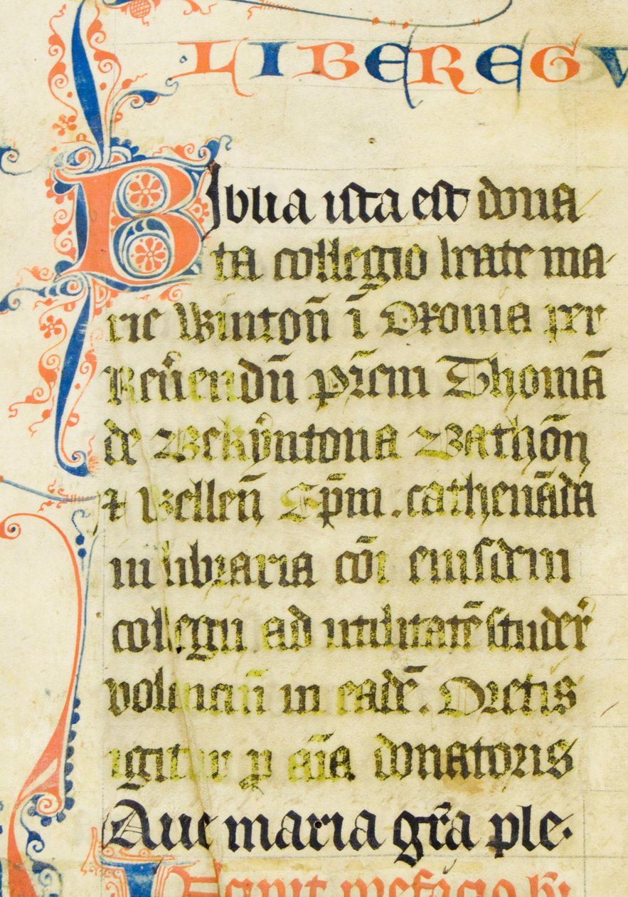 Ms4 f1r, Bibel (pen & blæk og tempera på vellum) af English School