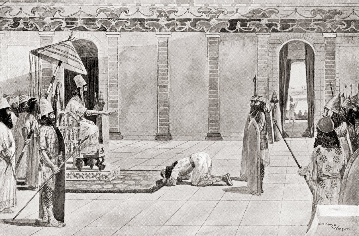 Nabonidus, konge af Babylonien, fra Hutchinson