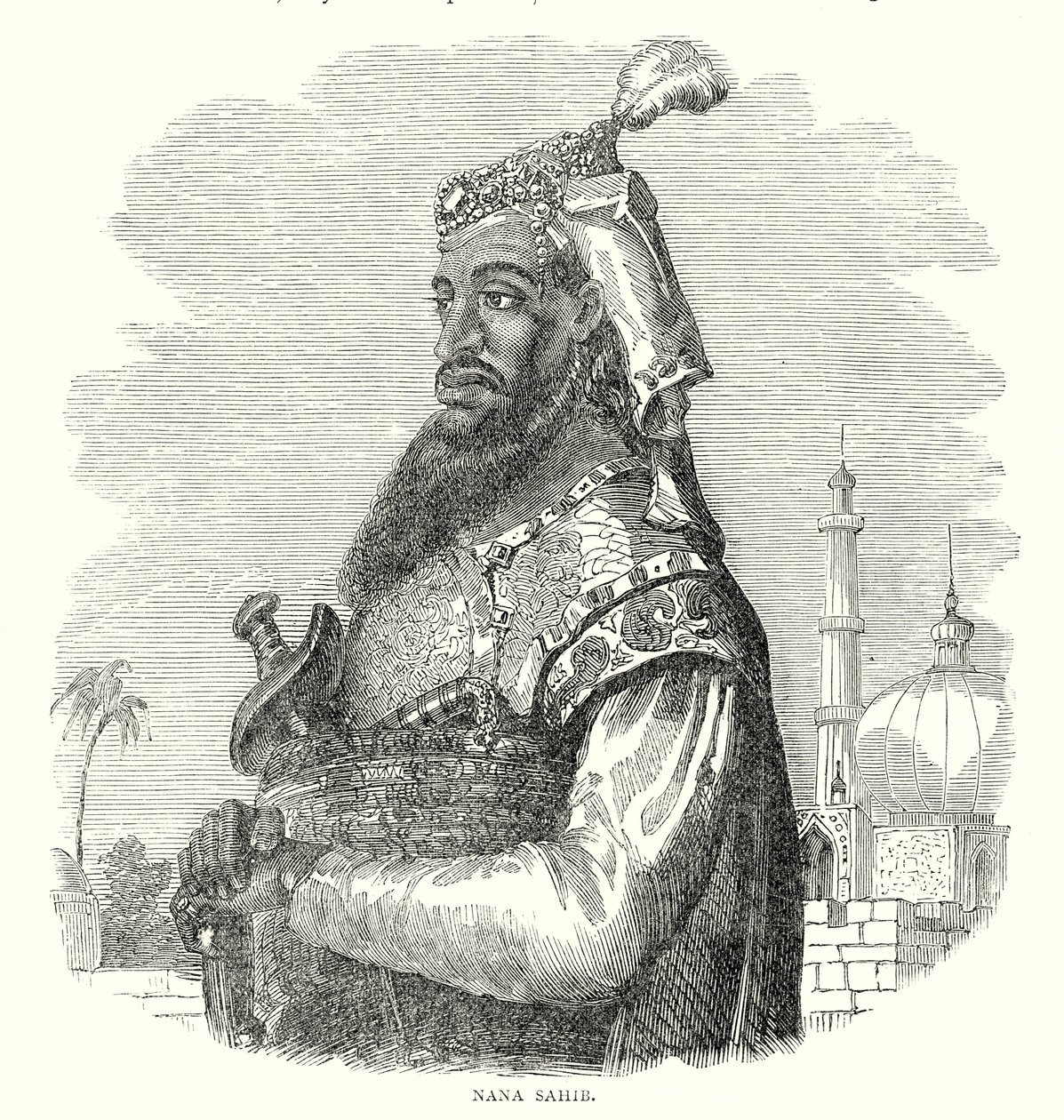 Nana Sahib (gravering) af English School