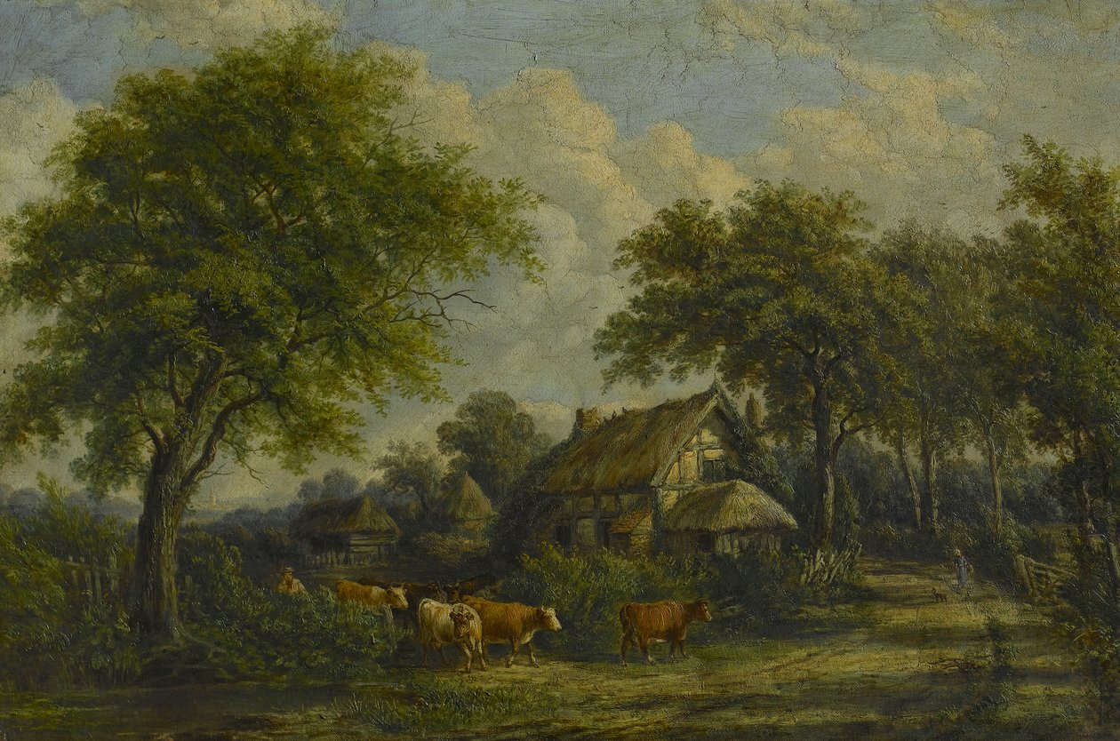 I nærheden af Berkswell, ca. 1850 af English School