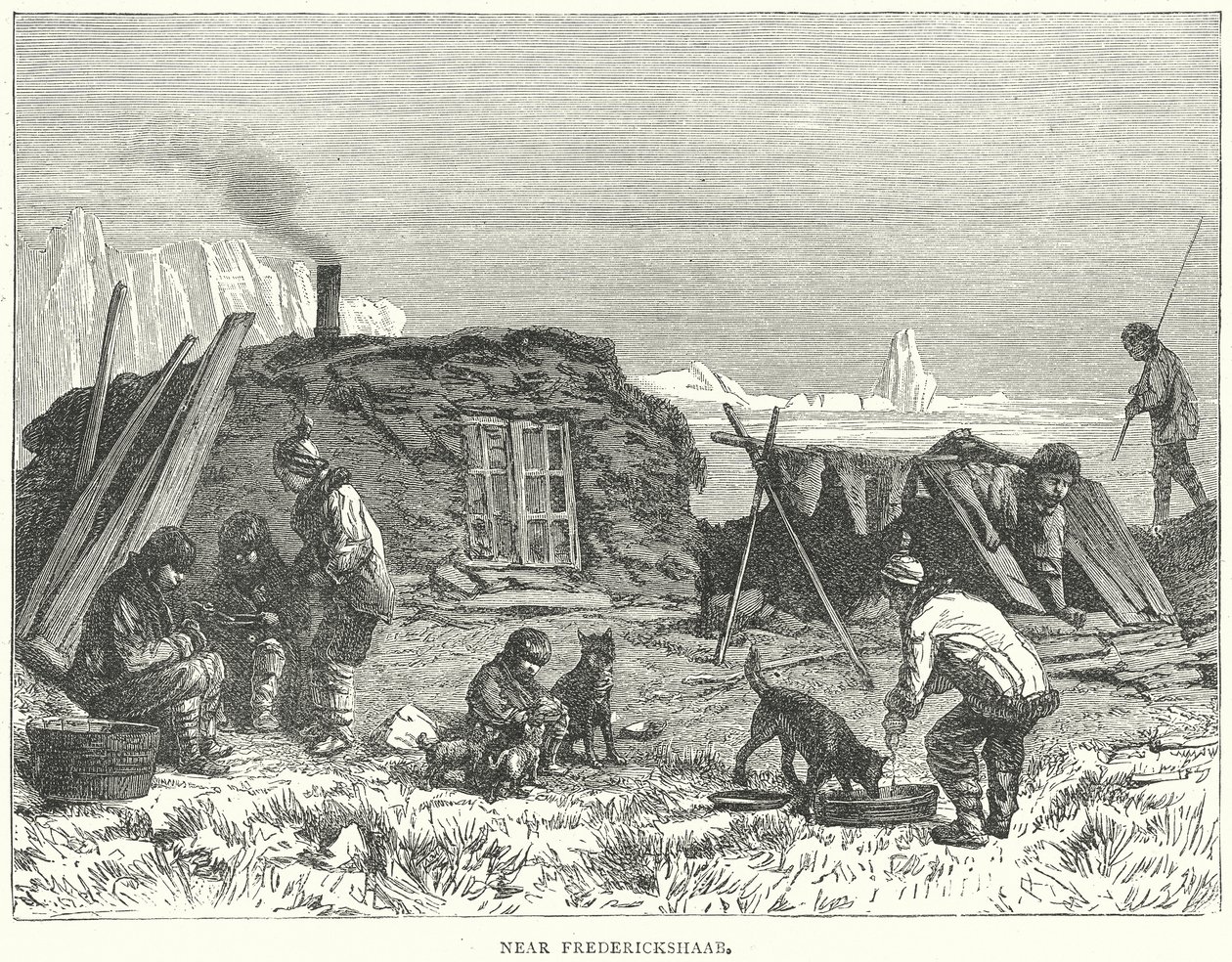 Near Frederickshaab (engraving) af English School