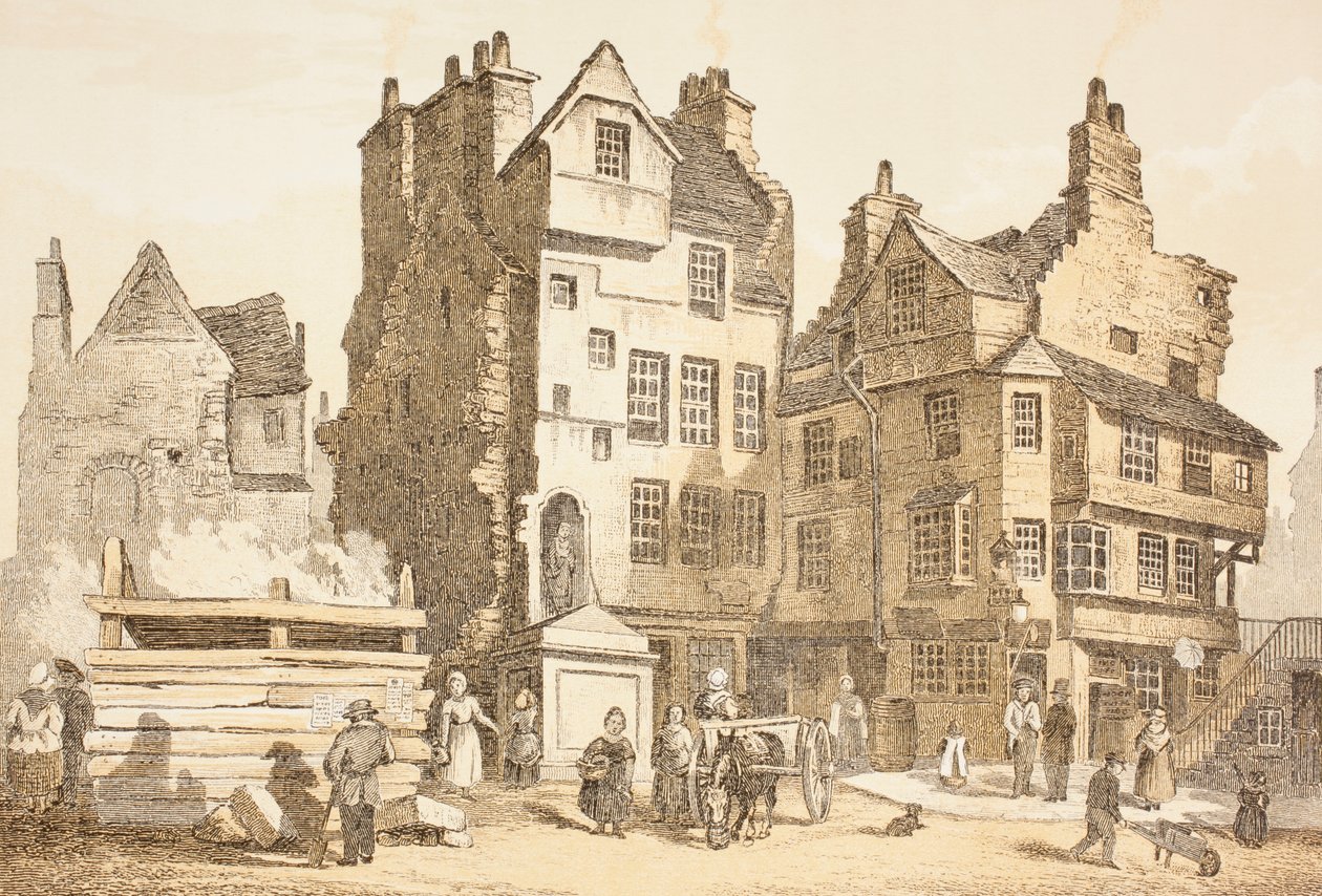 Netherbow House, Edinburgh, som det var i 1843, fra 
