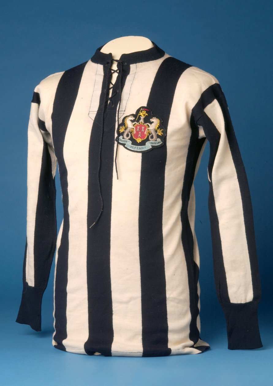 Newcastle United trøje fra FA World Cup finalen 1911, 1911 (bomuld) af English School