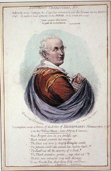 Notorious Characters, nr. 1, udgivet af Hannah Humphrey i 1797 (håndfarvet radering) af English School