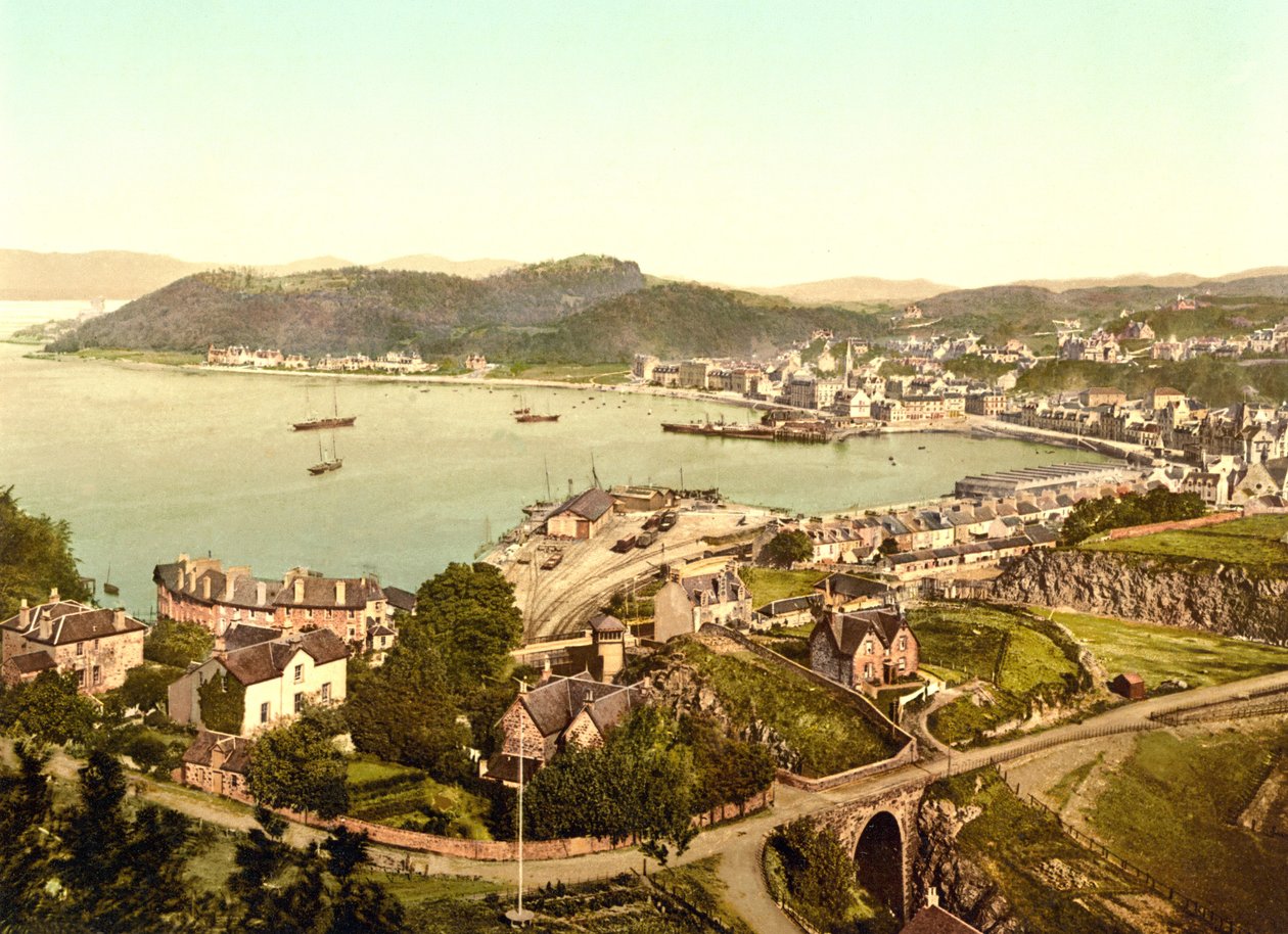 Oban (håndfarvet foto) af English School