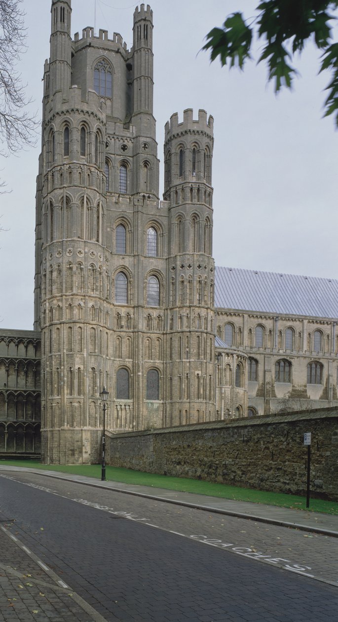 Octagon Tower, fra syd, bygget 1322 af English School