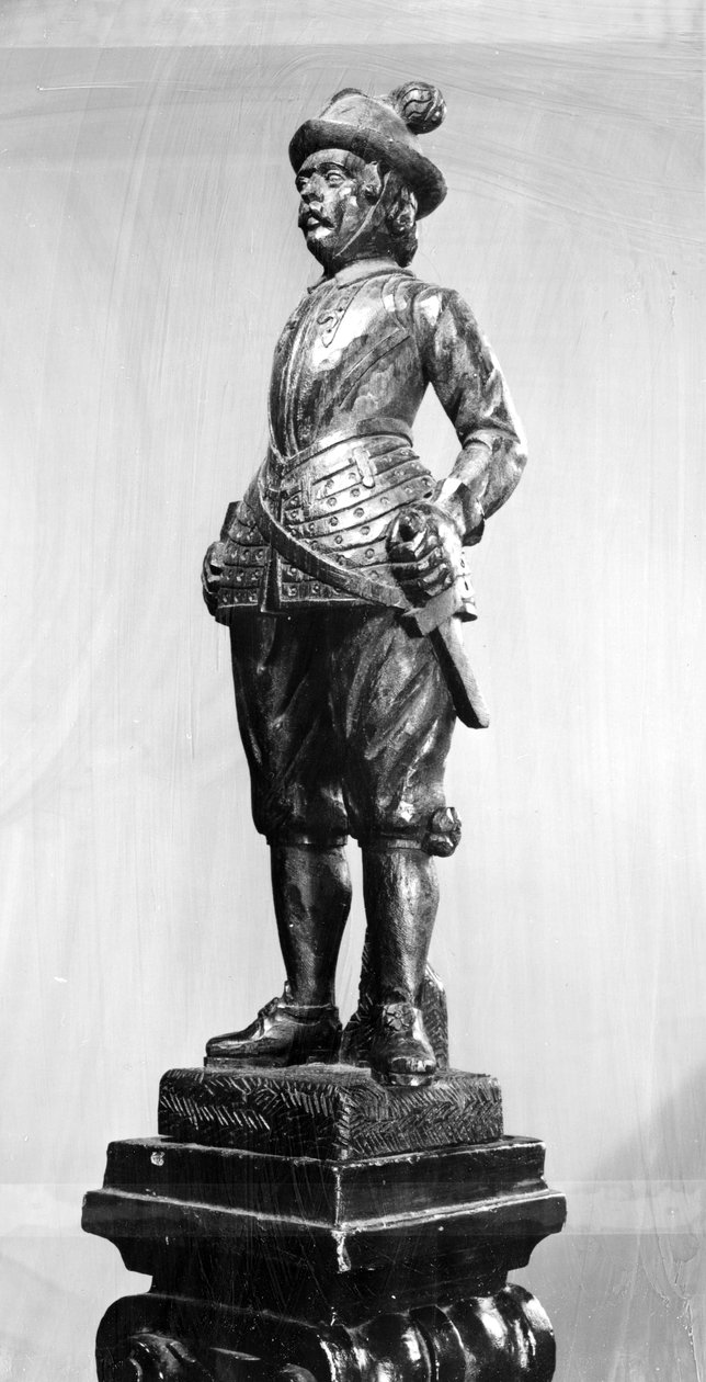 Officer af Pikemen, 1638 (udskåret træ) af English School