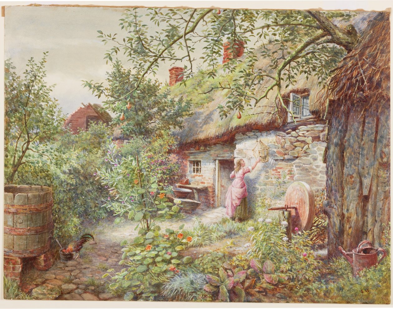 Gammelt sommerhus af English School