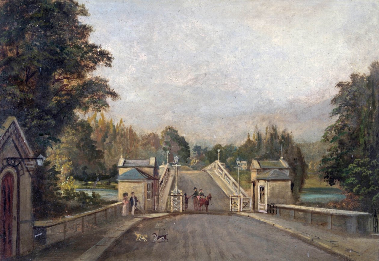 Old Richmond Bridge, 1779 af English School
