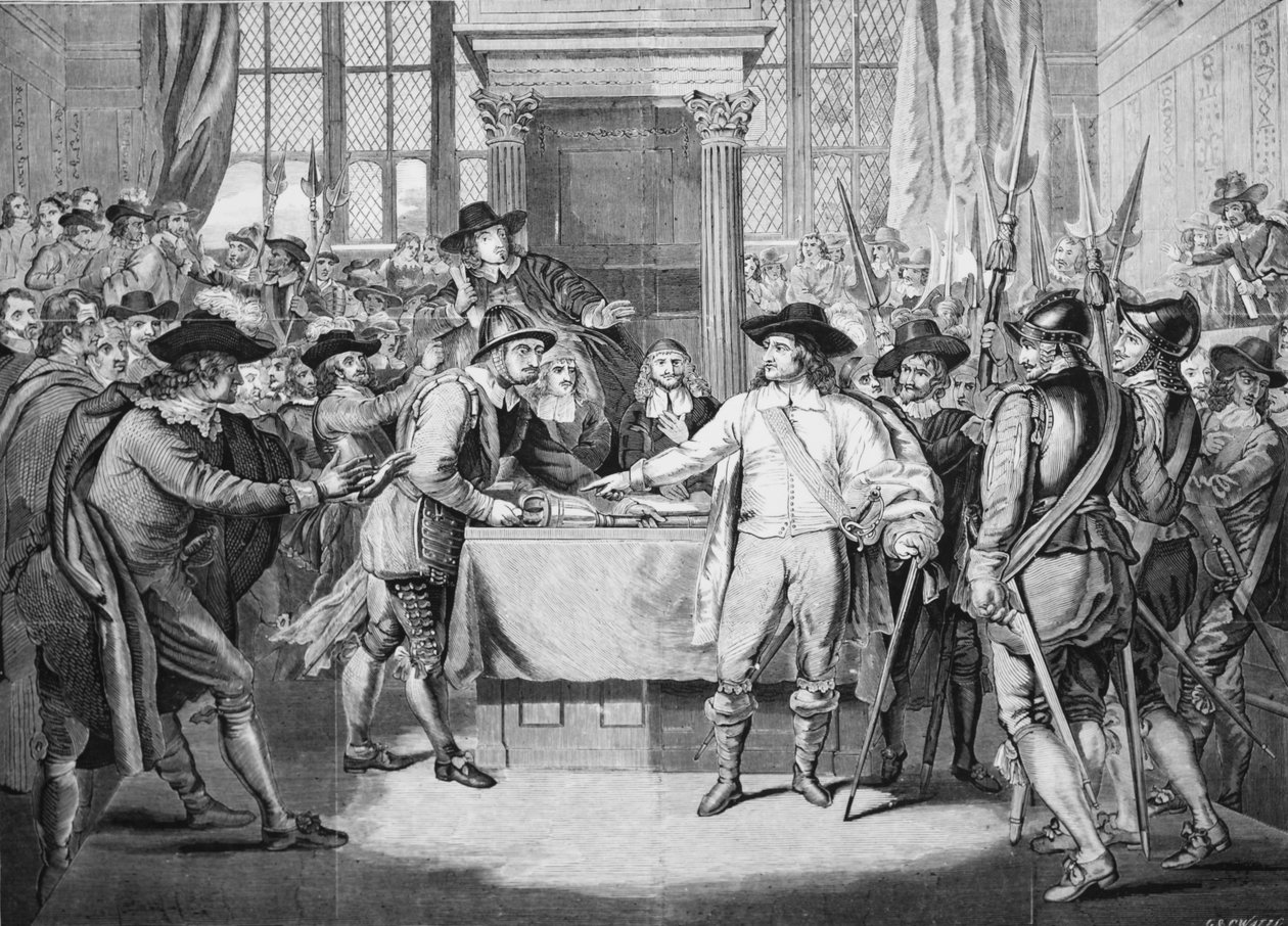 Oliver Cromwell opløser det lange parlament af English School