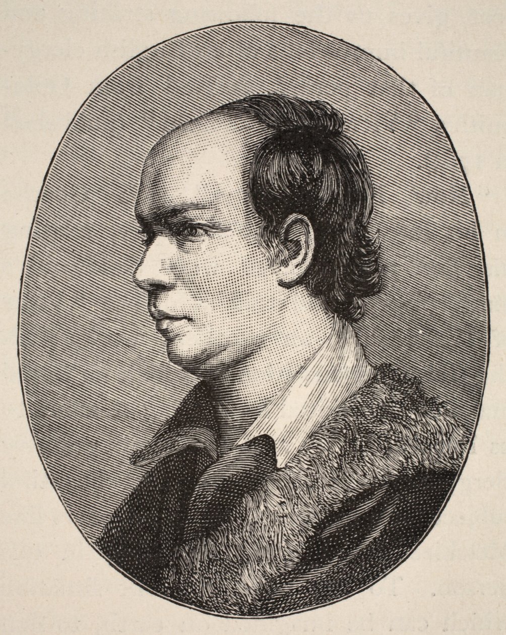 Oliver Goldsmith, illustration fra The Church of England: A History for the People af H.D.M. Spence-Jones, pub. ca. 1910 (sepiafoto) af English School