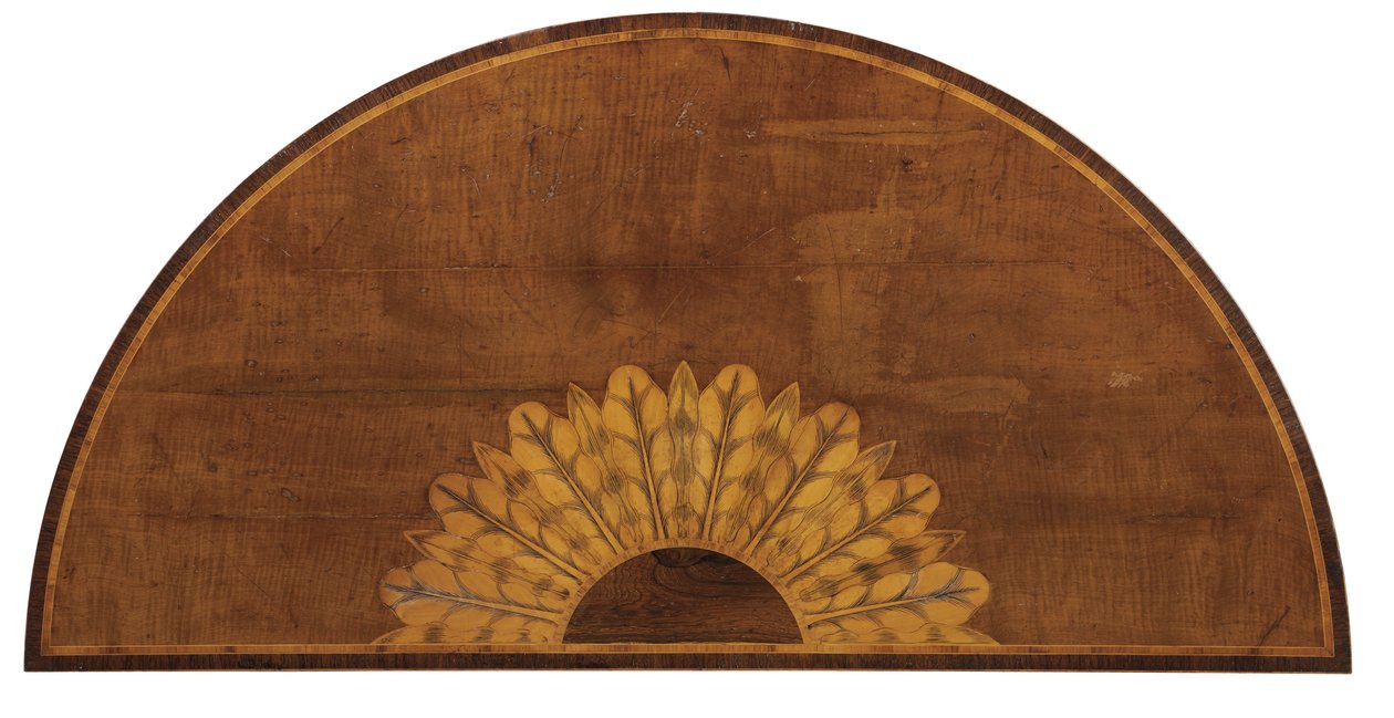 Et af et par George III dobbelt gateleg spilleborde, ca. 1780 af English School