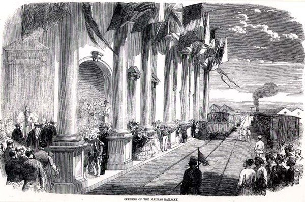 Åbning af Madras Railway af English School