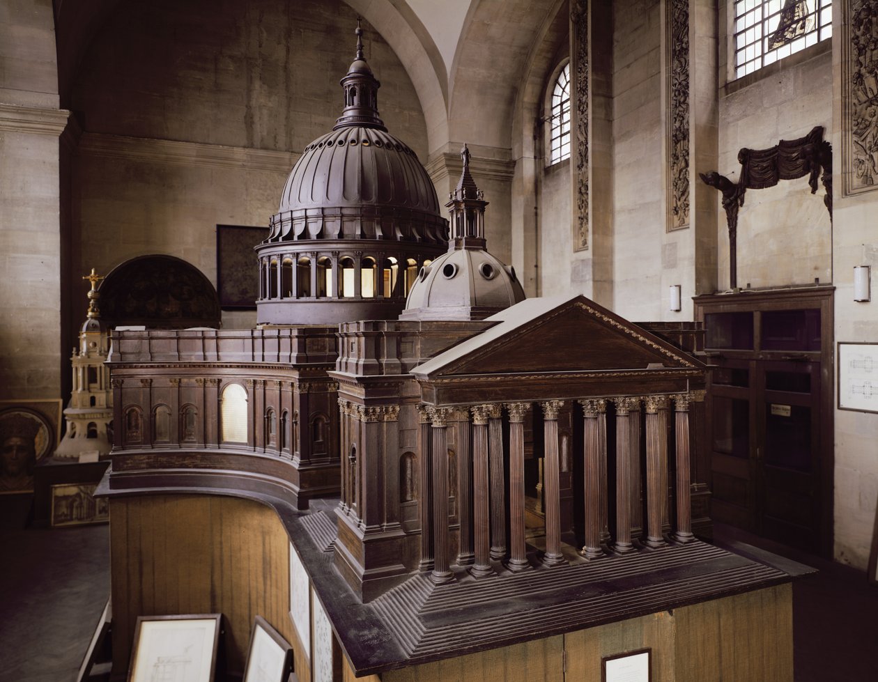 Originalt design til St. Pauls Cathedral af English School