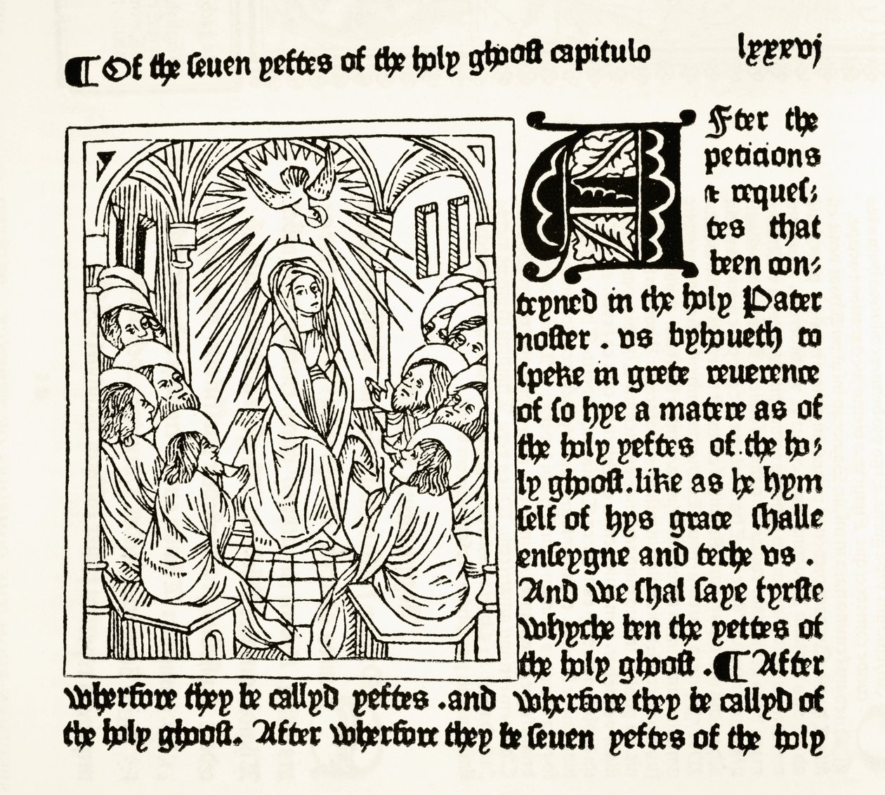 Side fra The Royal Book trykt af William Caxton i 1484, fra The National and Domestic History of England af William Hickman Smith Aubrey (1858-1916) udgivet i London, ca. 1890 af English School