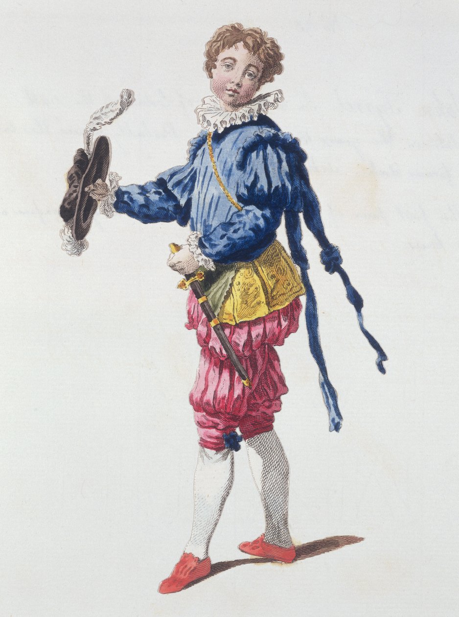 Pageboy ved hoffet under Edward VIs regeringstid af English School