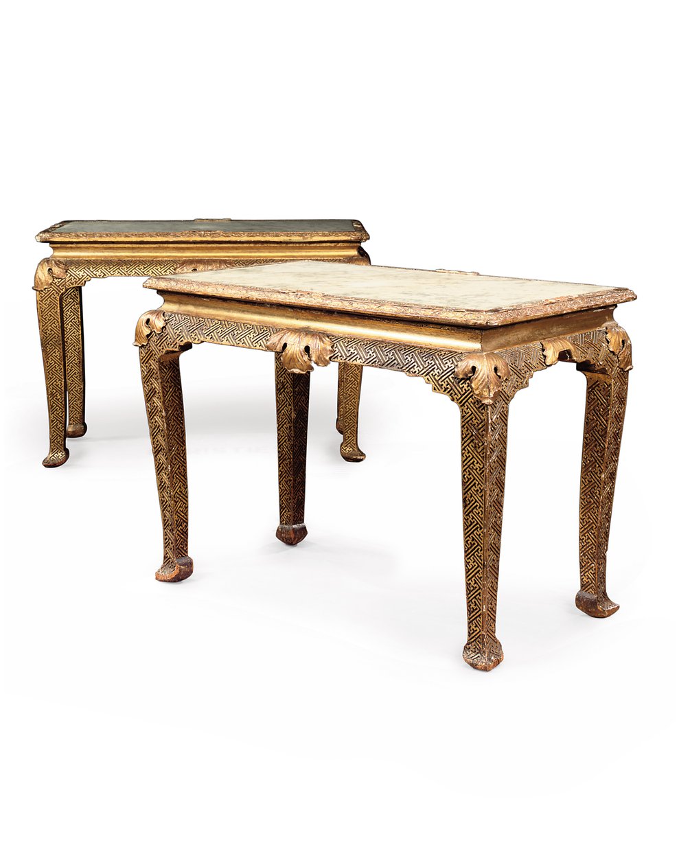Par George II moleborde, ca. 1730-40 af English School