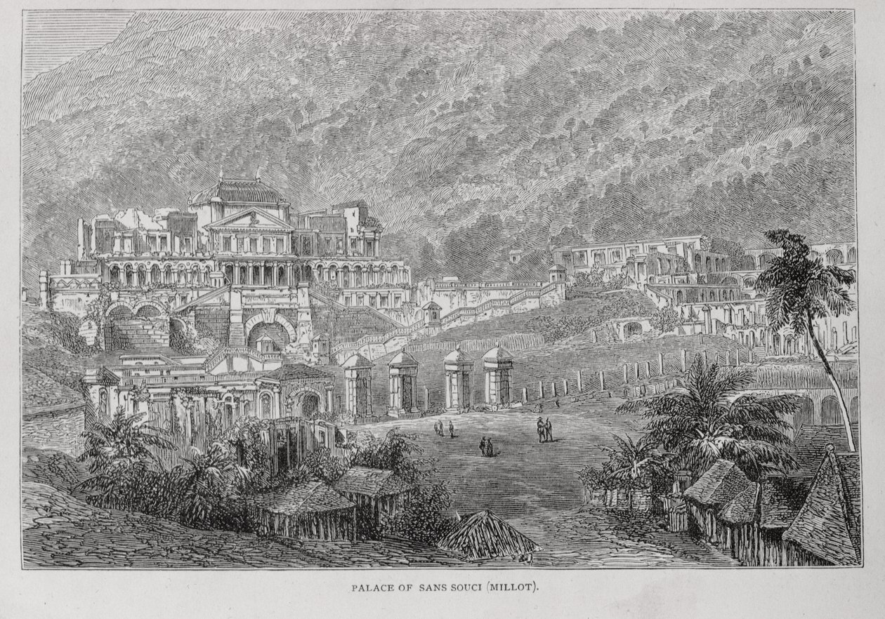 Palace of Sans Souci, North Hayti, fra Santo Domingo fortid og nutid af Samuel Hazard, pub. i 1873 af English School