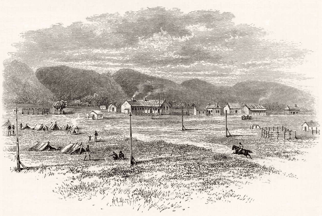 Peake Overland Telegraph Station, South Australia, ca. 1880, fra 