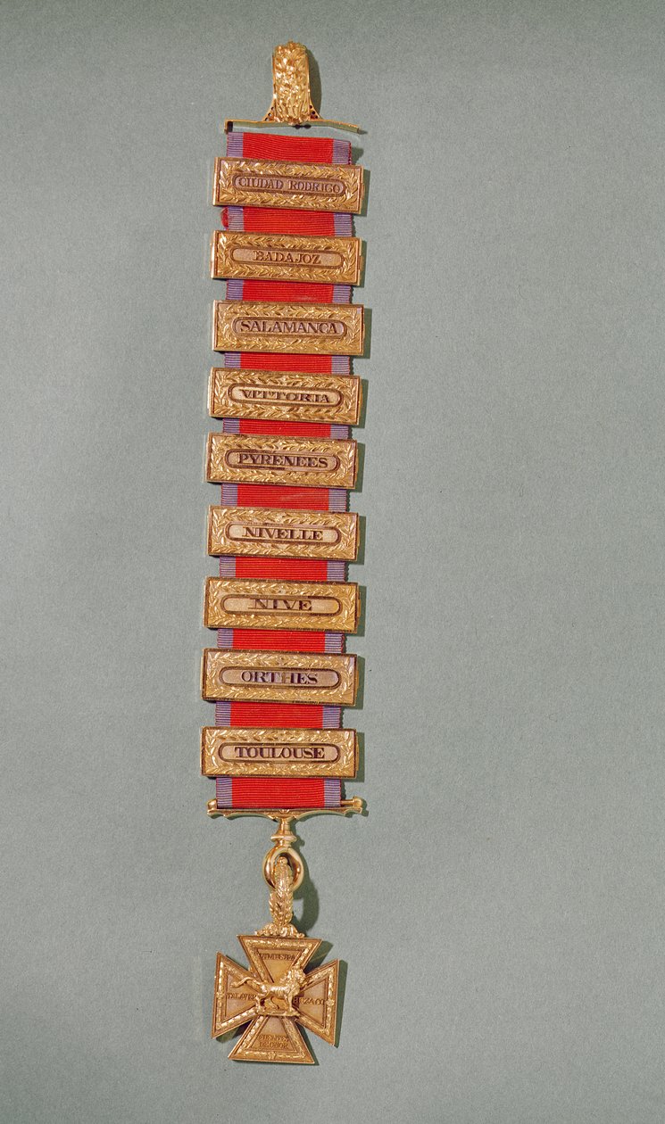 Peninsular Gold Cross, ca. 1813 (guld) af English School