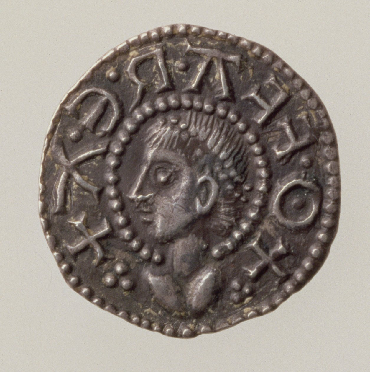 Penny of Offa, King of Mercia, 757-96 (forside) (sølv) (for bagside se 168072) af English School