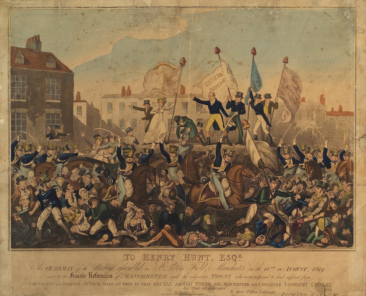 Peterloo-massakren, 1819 af English School