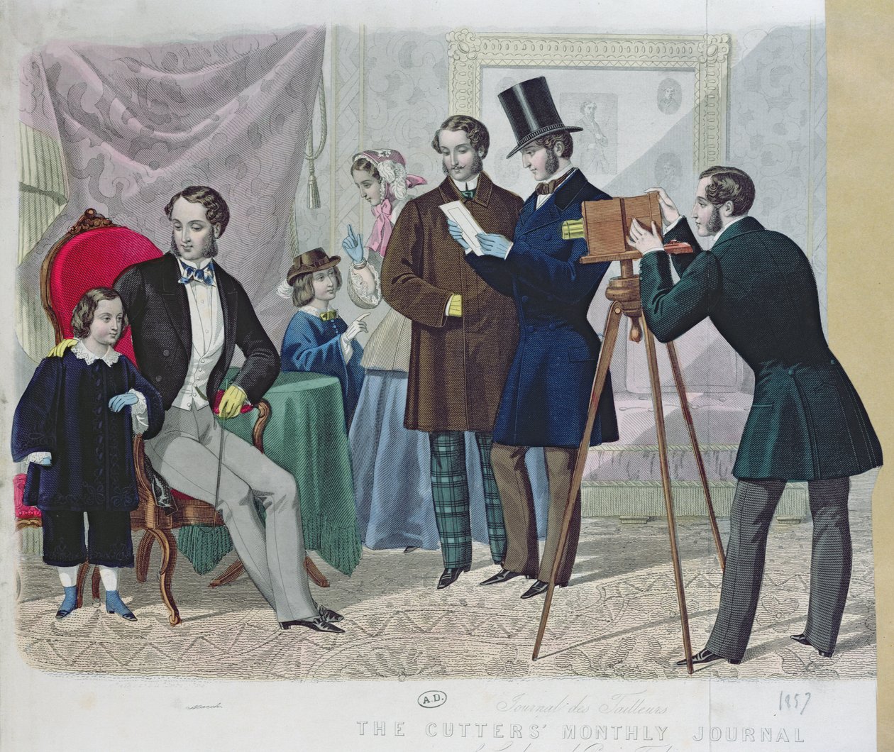 Fotografisk session, 1857 af English School